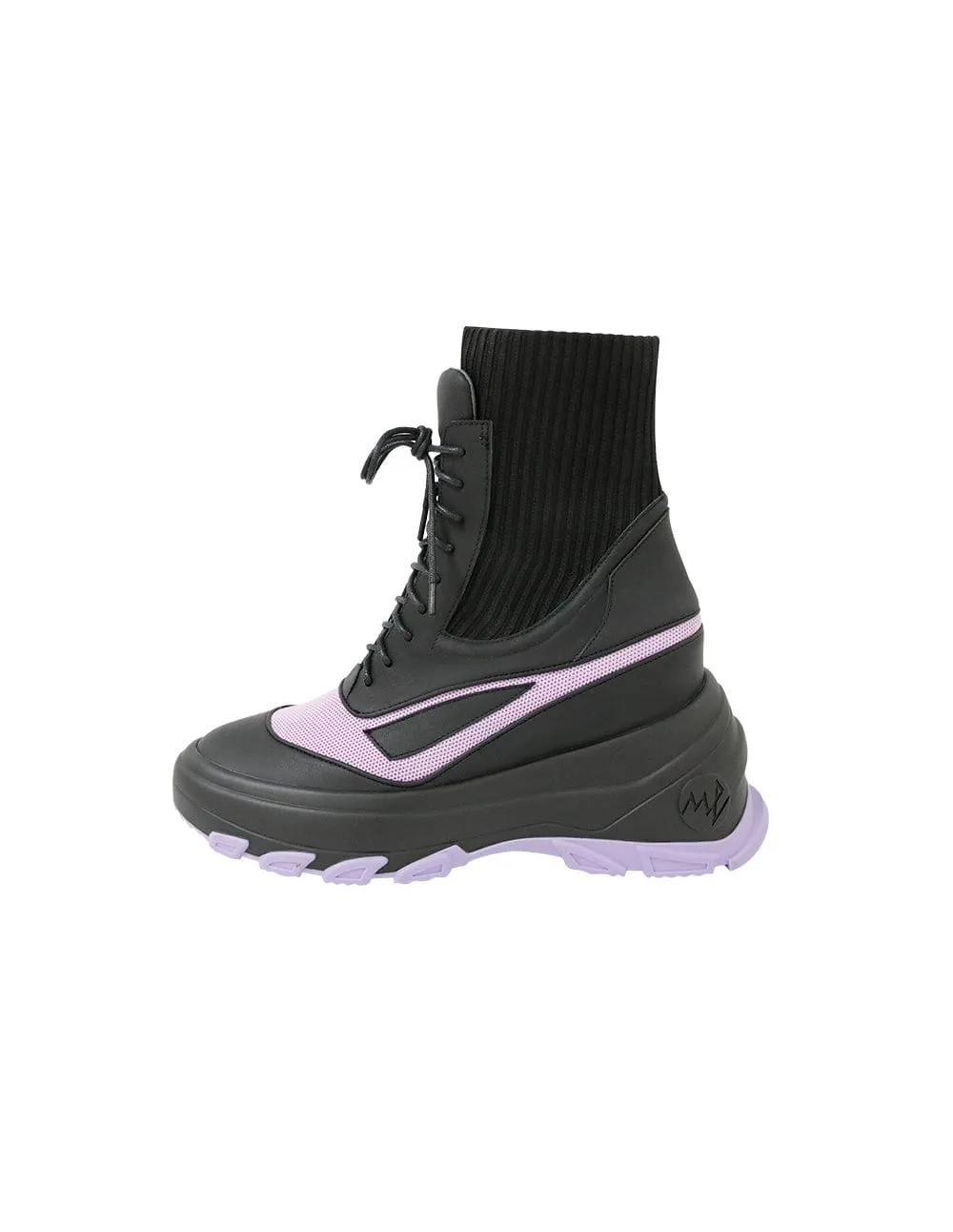 Colour-Block Knitted Casual Women Boots