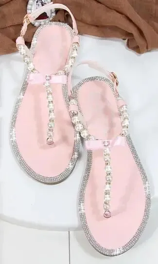 Flat Pearl Sandals