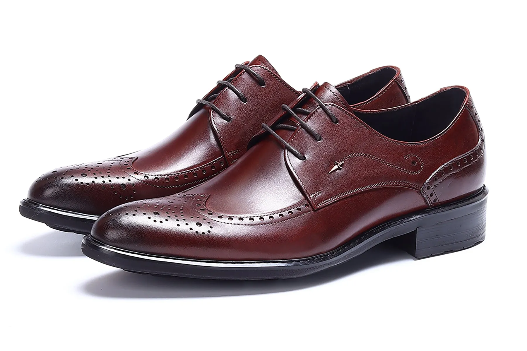 Men's Lace-up Brogues Leather Derby