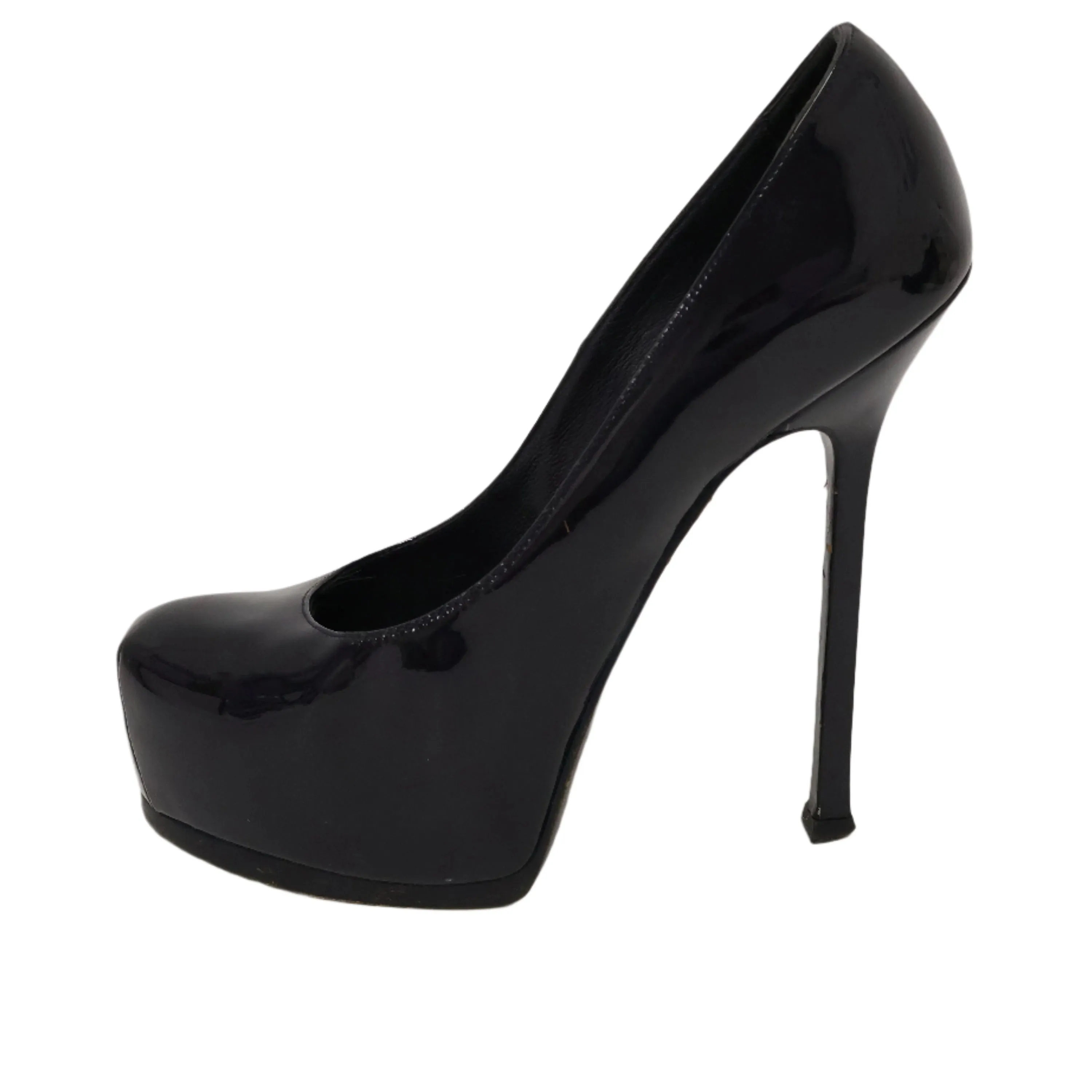 Saint Laurent Patent Tribtoo Black